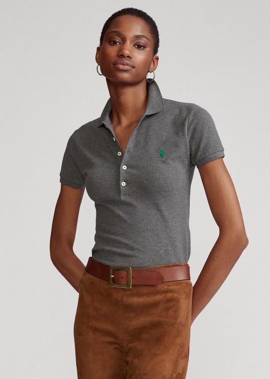 barlerlyng Kvinder Ralph Lauren slim fit stretch poloshirt Z426B3272