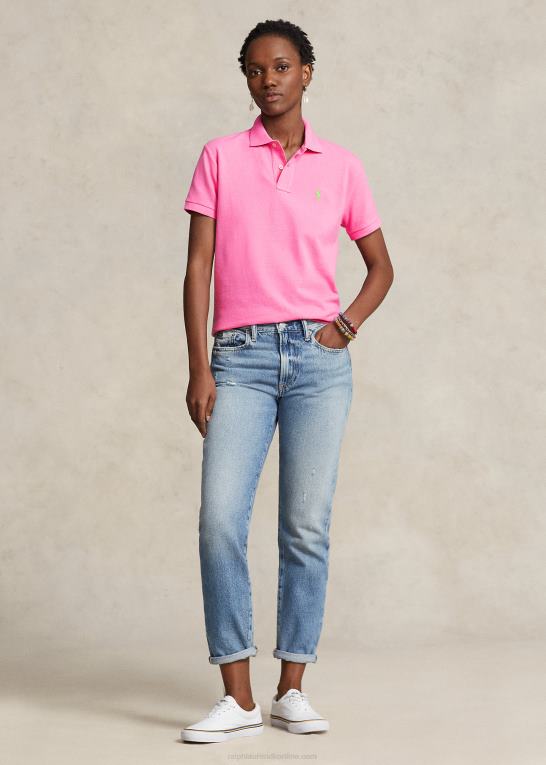 dalia pink Kvinder Ralph Lauren klassisk pasform mesh poloshirt Z426B9214