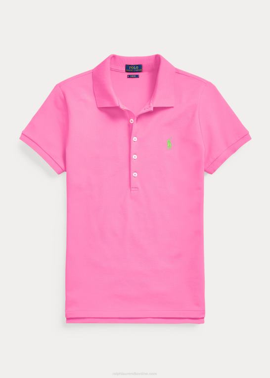 dalia pink Kvinder Ralph Lauren slim fit stretch poloshirt Z426B3244
