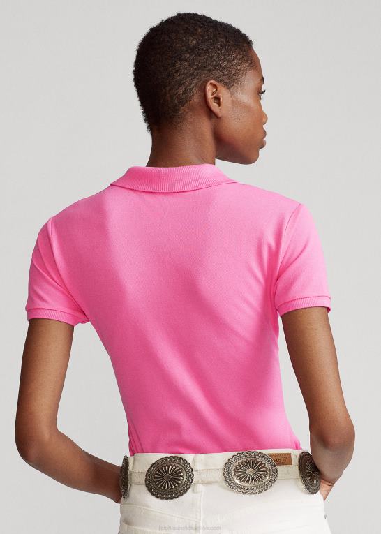 dalia pink Kvinder Ralph Lauren slim fit stretch poloshirt Z426B3244