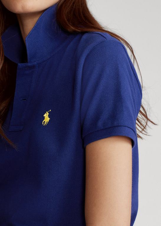 falde kongelig Kvinder Ralph Lauren klassisk pasform mesh poloshirt Z426B9232