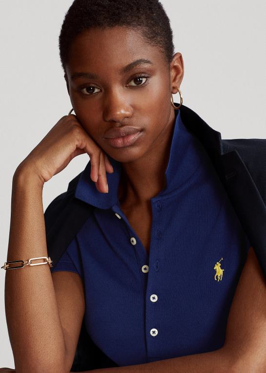 falde kongelig Kvinder Ralph Lauren slim fit stretch poloshirt Z426B3266