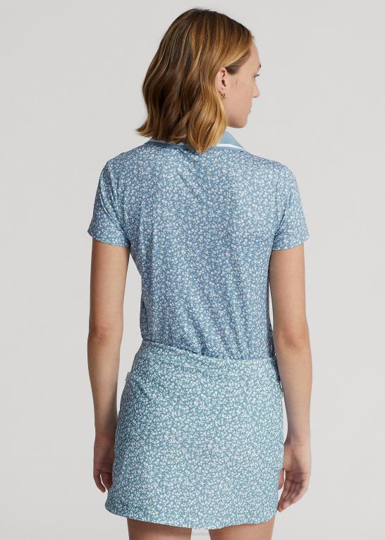 felt blomster Kvinder Ralph Lauren skræddersyet pasform blomstret jersey poloshirt Z426B3746