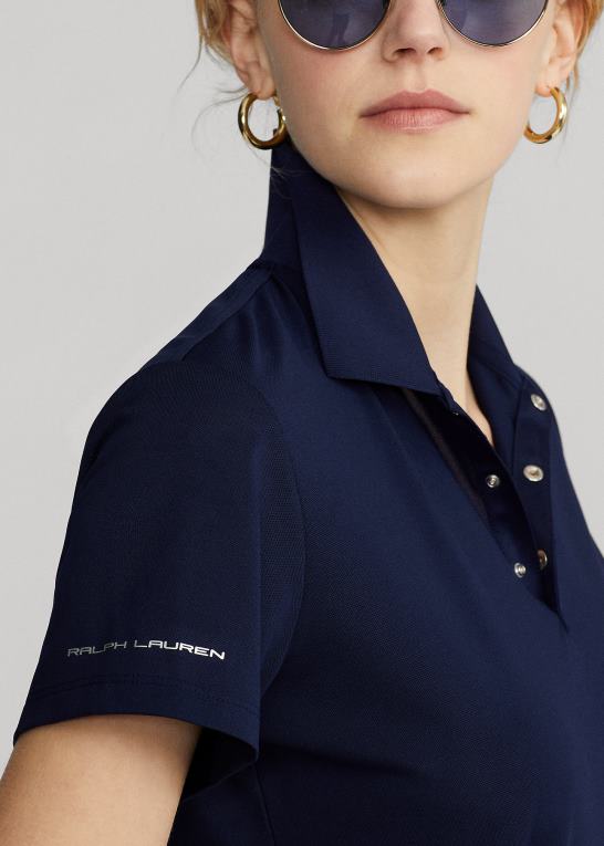 flåde Kvinder Ralph Lauren klassisk pasform pique poloshirt Z426B3751