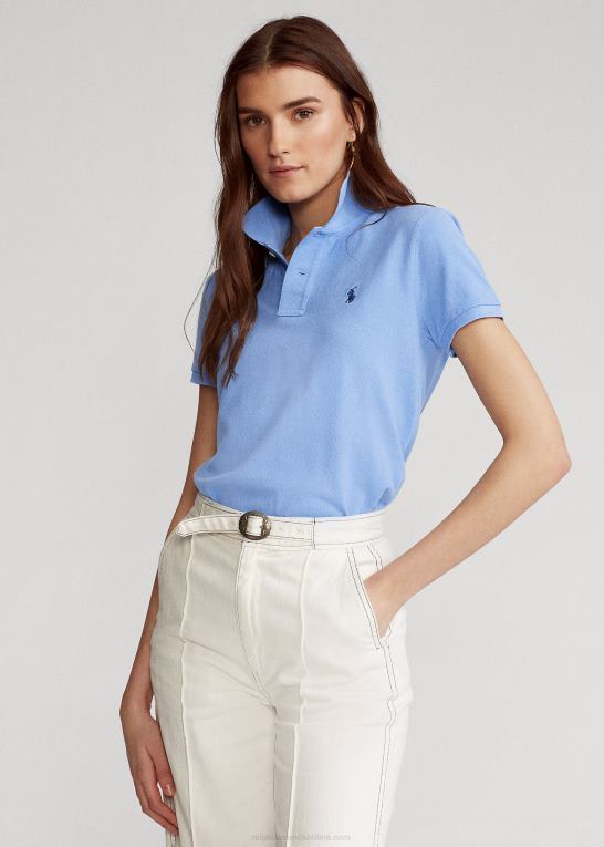 havneø blå Kvinder Ralph Lauren klassisk pasform mesh poloshirt Z426B9231