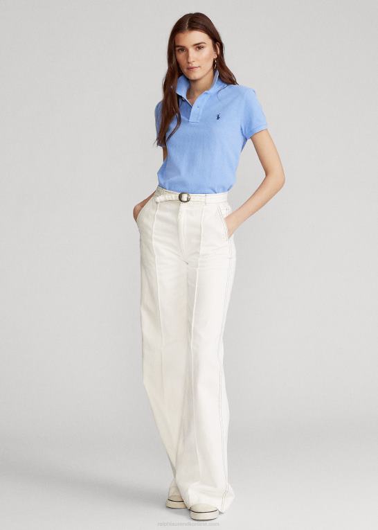 havneø blå Kvinder Ralph Lauren klassisk pasform mesh poloshirt Z426B9231