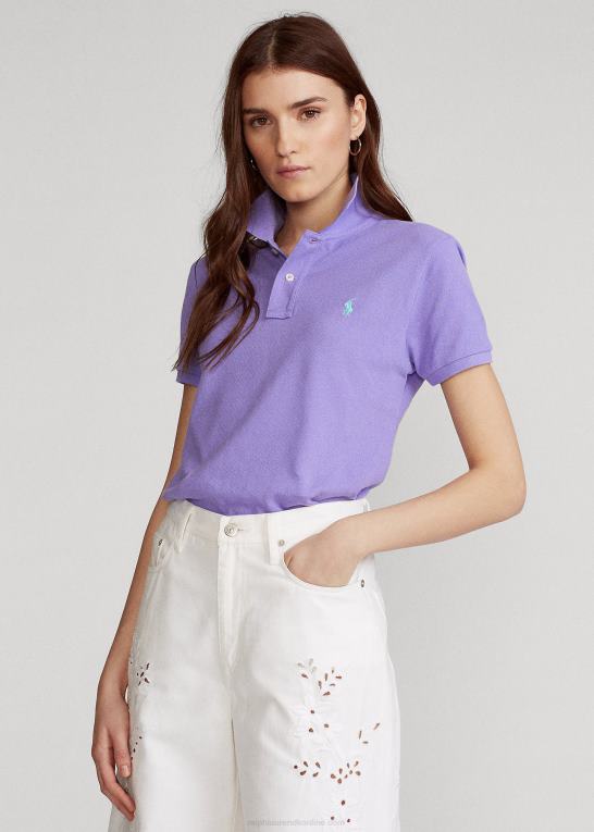 kaktus lilla Kvinder Ralph Lauren klassisk pasform mesh poloshirt Z426B9236