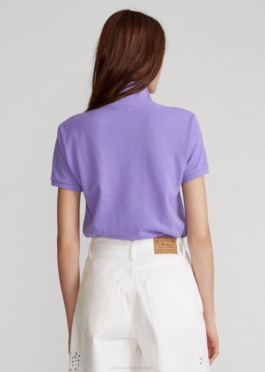 kaktus lilla Kvinder Ralph Lauren klassisk pasform mesh poloshirt Z426B9236