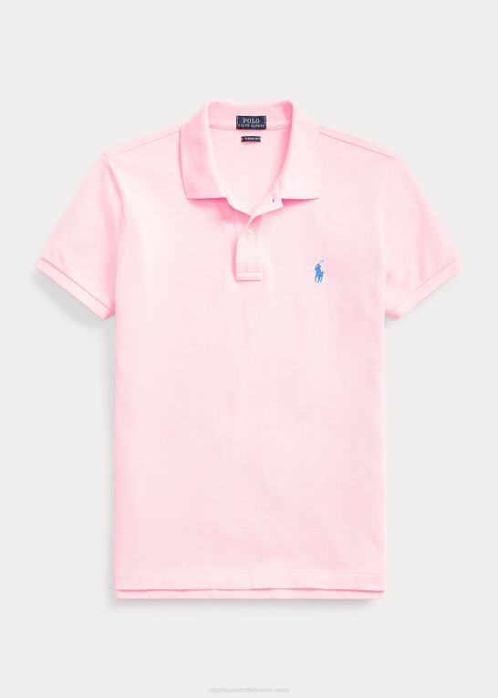 karmel pink Kvinder Ralph Lauren klassisk pasform mesh poloshirt Z426B9213