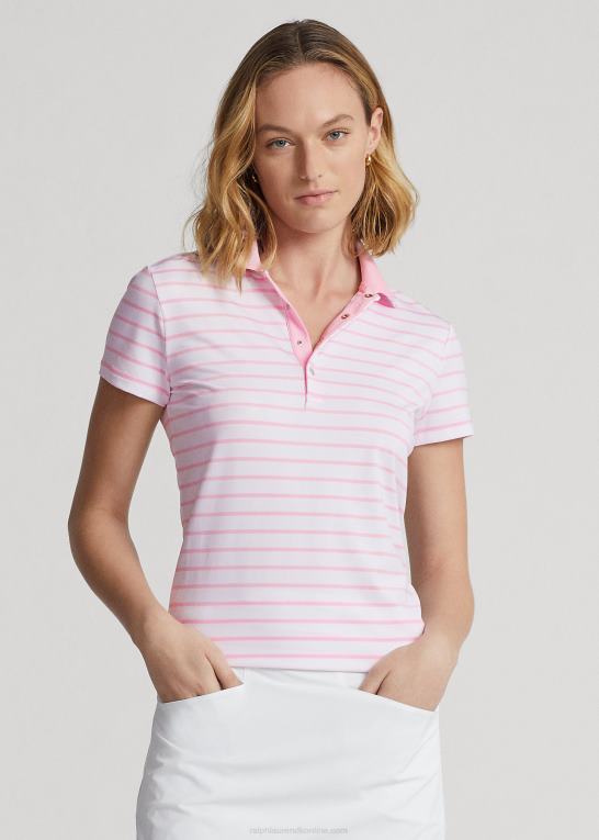 keramisk hvid/pink Kvinder Ralph Lauren skræddersyet pasform jersey poloshirt Z426B9397