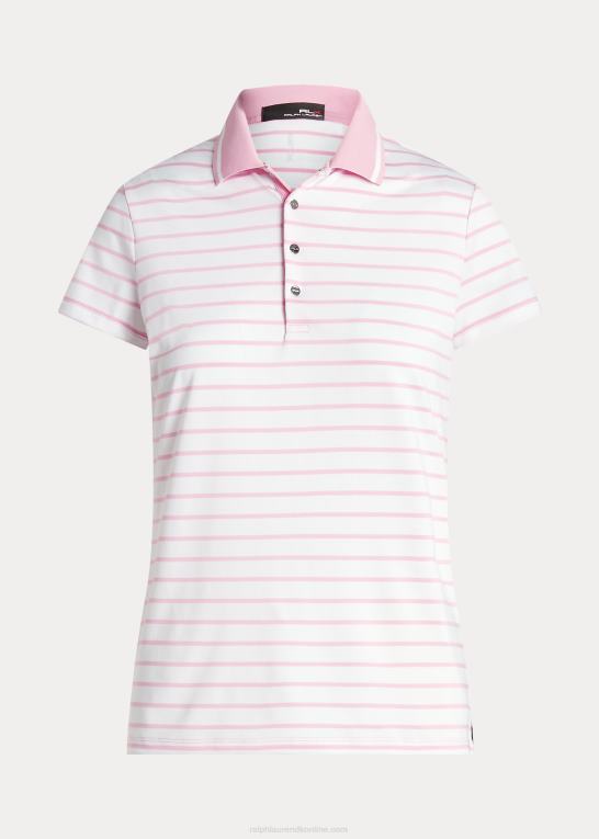 keramisk hvid/pink Kvinder Ralph Lauren skræddersyet pasform jersey poloshirt Z426B9397