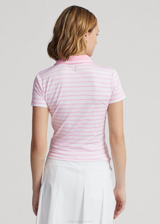 keramisk hvid/pink Kvinder Ralph Lauren skræddersyet pasform jersey poloshirt Z426B9397