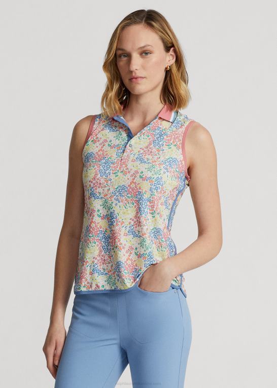 key west kronblade Kvinder Ralph Lauren skræddersyet pasform ærmeløs poloshirt Z426B3739