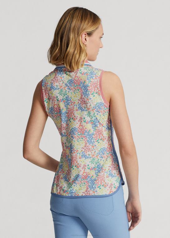 key west kronblade Kvinder Ralph Lauren skræddersyet pasform ærmeløs poloshirt Z426B3739
