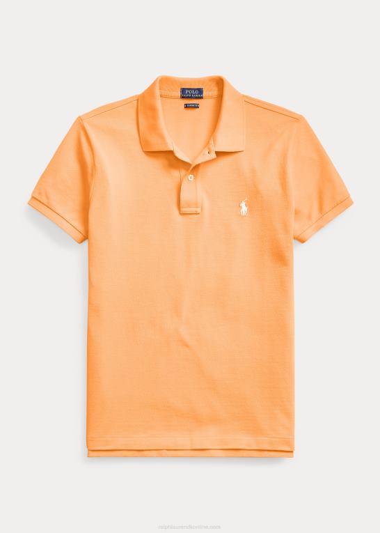 key west orange Kvinder Ralph Lauren klassisk pasform mesh poloshirt Z426B9219