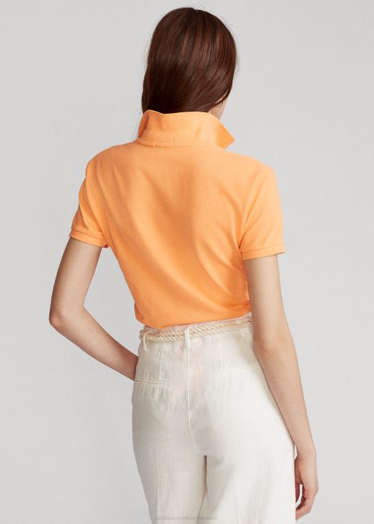 key west orange Kvinder Ralph Lauren klassisk pasform mesh poloshirt Z426B9219