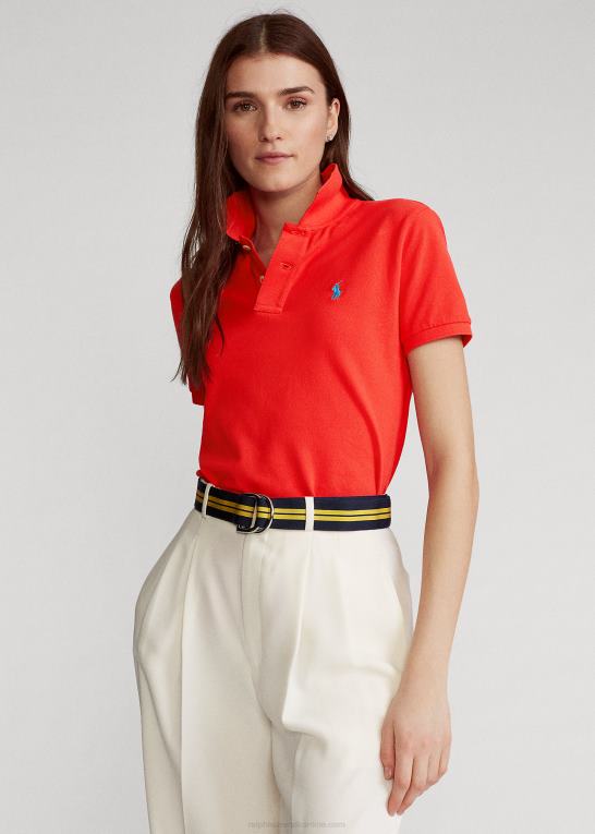kronblad rose Kvinder Ralph Lauren klassisk pasform mesh poloshirt Z426B9217