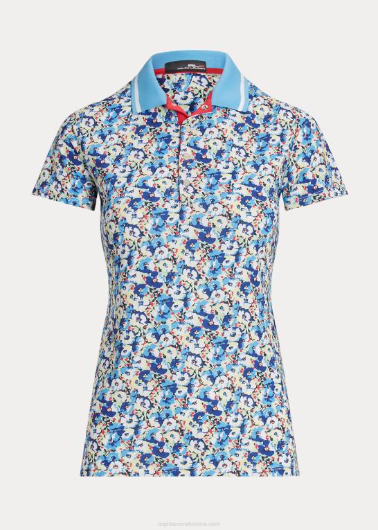 kystnære kronblade Kvinder Ralph Lauren skræddersyet pasform stretch jersey poloshirt Z426B3706