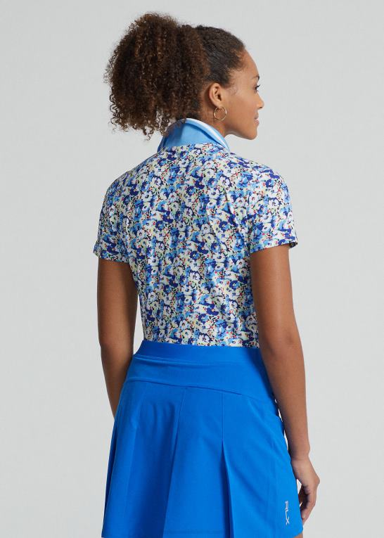 kystnære kronblade Kvinder Ralph Lauren skræddersyet pasform stretch jersey poloshirt Z426B3706