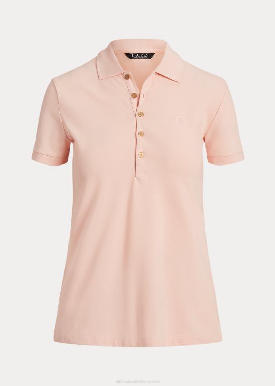 lyserød Kvinder Ralph Lauren pique poloshirt Z426B4014