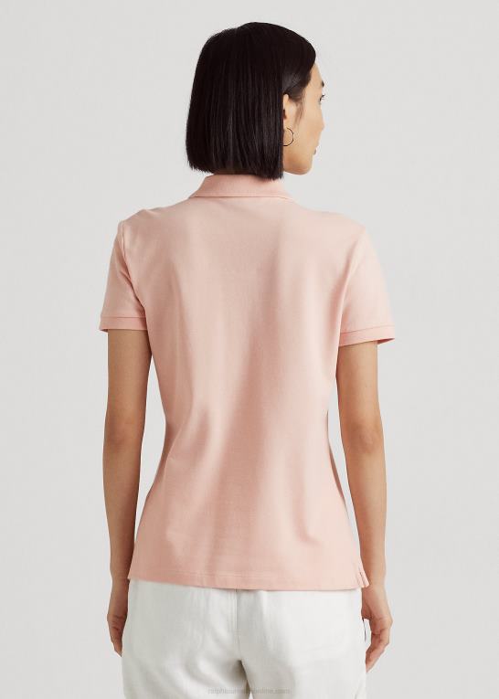 lyserød Kvinder Ralph Lauren pique poloshirt Z426B4014