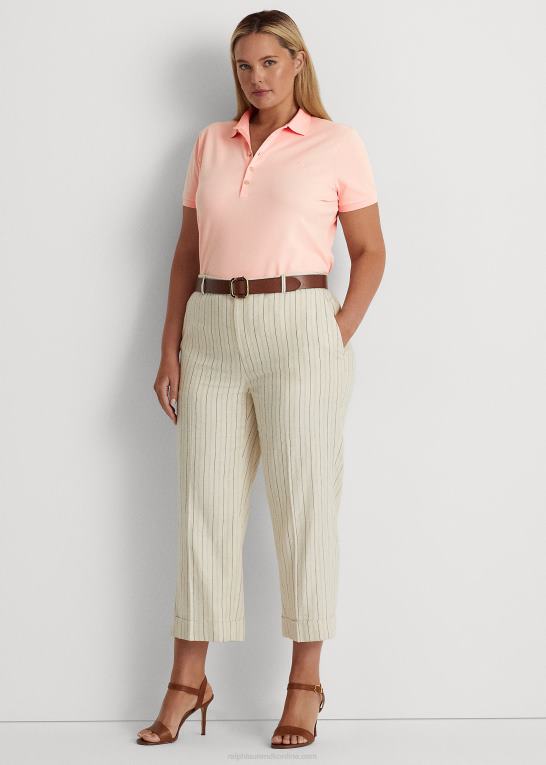 lyserød Kvinder Ralph Lauren stretch pique poloshirt Z426B4627