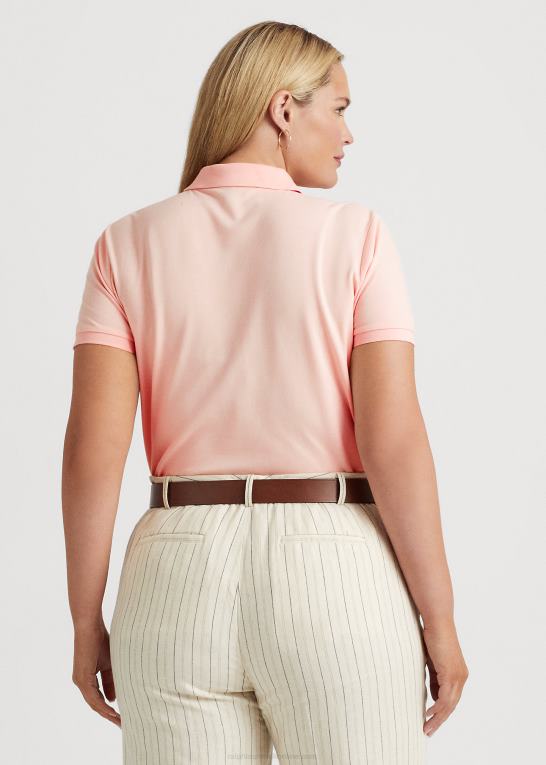 lyserød Kvinder Ralph Lauren stretch pique poloshirt Z426B4627
