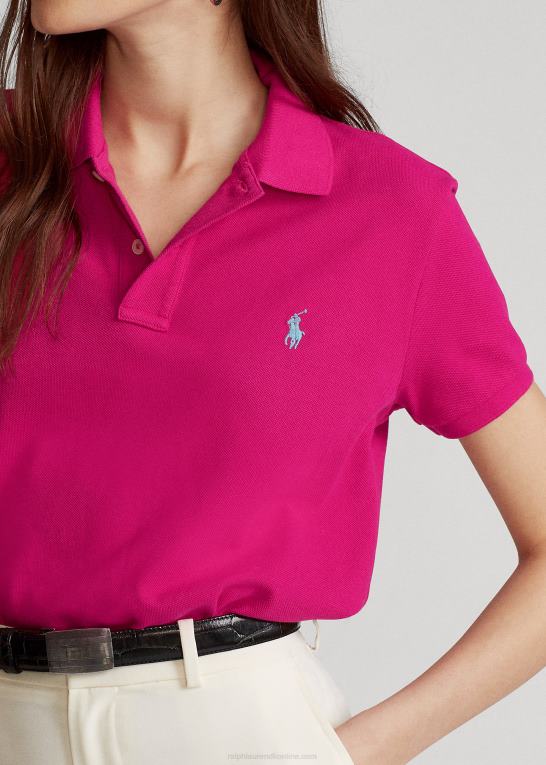 lyserød himmel Kvinder Ralph Lauren klassisk pasform mesh poloshirt Z426B9215