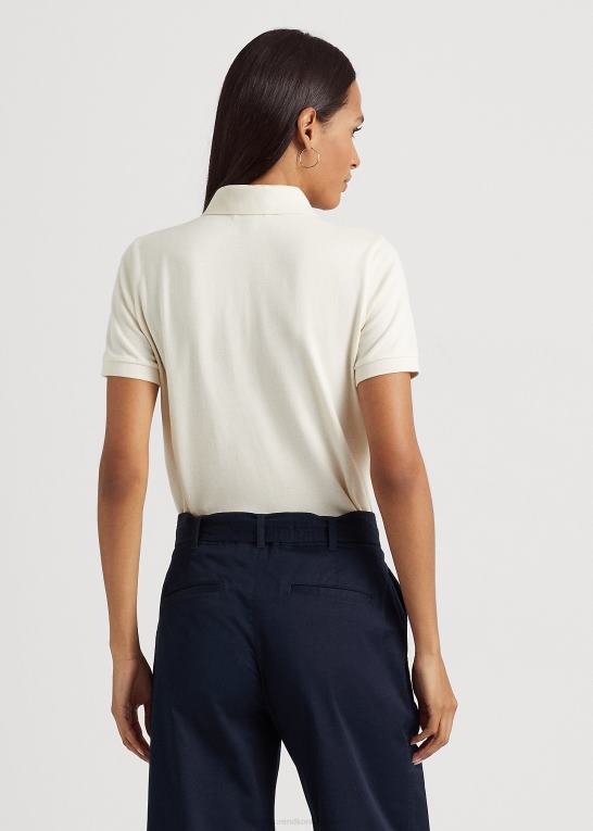 mascarpone creme Kvinder Ralph Lauren pique poloshirt Z426B4091