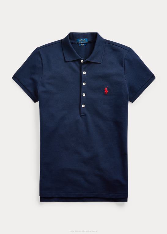 newport flåde Kvinder Ralph Lauren slim fit stretch poloshirt Z426B3265