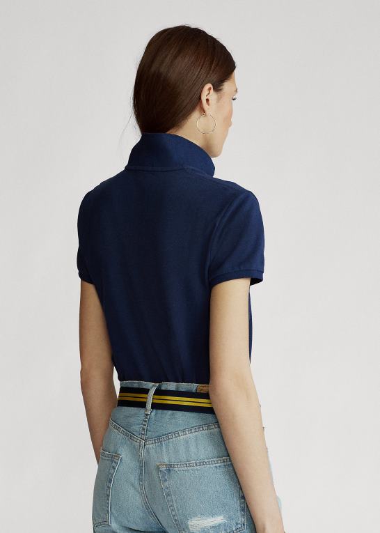 newport navy/rød Kvinder Ralph Lauren klassisk pasform mesh poloshirt Z426B9234