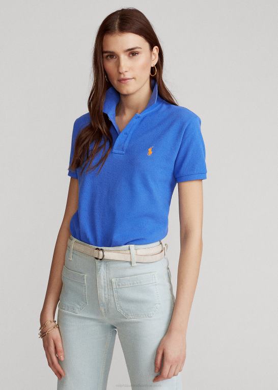 ny iris blå Kvinder Ralph Lauren klassisk pasform mesh poloshirt Z426B9233
