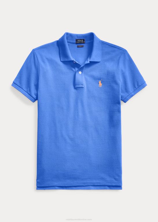 ny iris blå Kvinder Ralph Lauren klassisk pasform mesh poloshirt Z426B9233