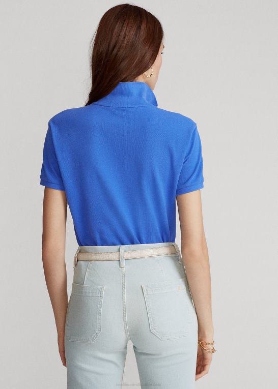 ny iris blå Kvinder Ralph Lauren klassisk pasform mesh poloshirt Z426B9233