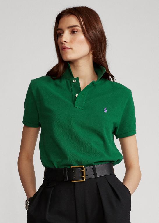 ny skov Kvinder Ralph Lauren klassisk pasform mesh poloshirt Z426B9226