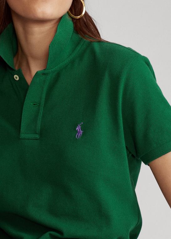 ny skov Kvinder Ralph Lauren klassisk pasform mesh poloshirt Z426B9226