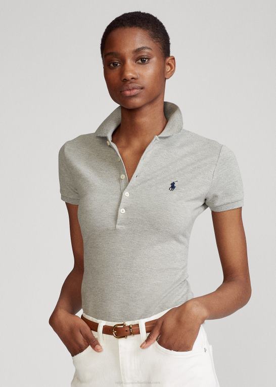 og over lyng Kvinder Ralph Lauren slim fit stretch poloshirt Z426B3245