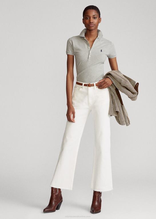 og over lyng Kvinder Ralph Lauren slim fit stretch poloshirt Z426B3245