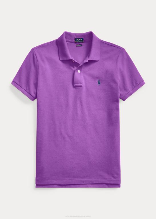 paloma lilla Kvinder Ralph Lauren klassisk pasform mesh poloshirt Z426B9237