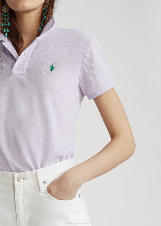 pastel violet Kvinder Ralph Lauren jordpoloen Z426B3327