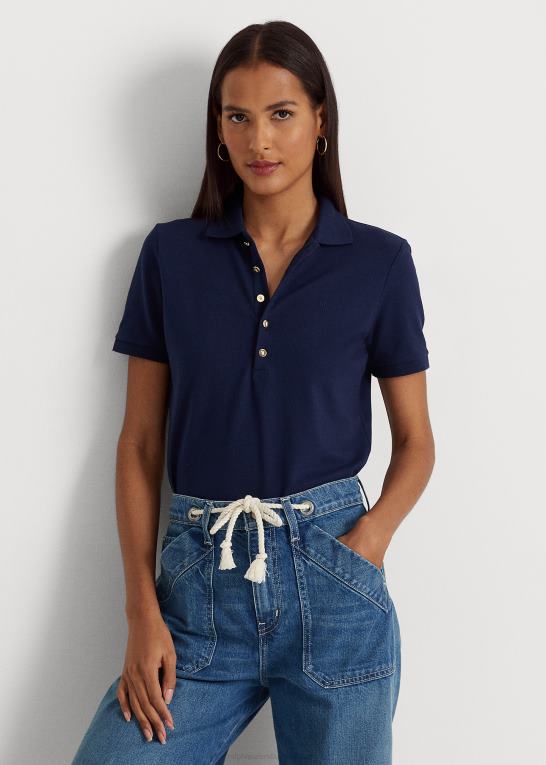 raffineret flåde Kvinder Ralph Lauren pique poloshirt Z426B4474