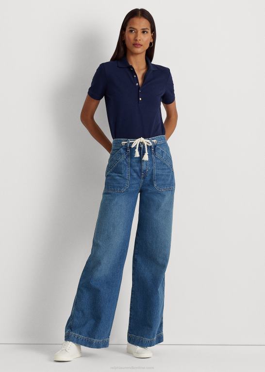 raffineret flåde Kvinder Ralph Lauren pique poloshirt Z426B4474