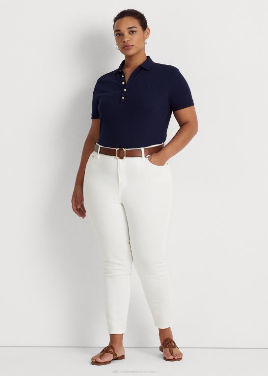raffineret flåde Kvinder Ralph Lauren stretch pique poloshirt Z426B4628