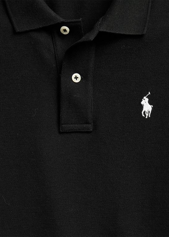 sort Kvinder Ralph Lauren klassisk pasform mesh poloshirt Z426B9241