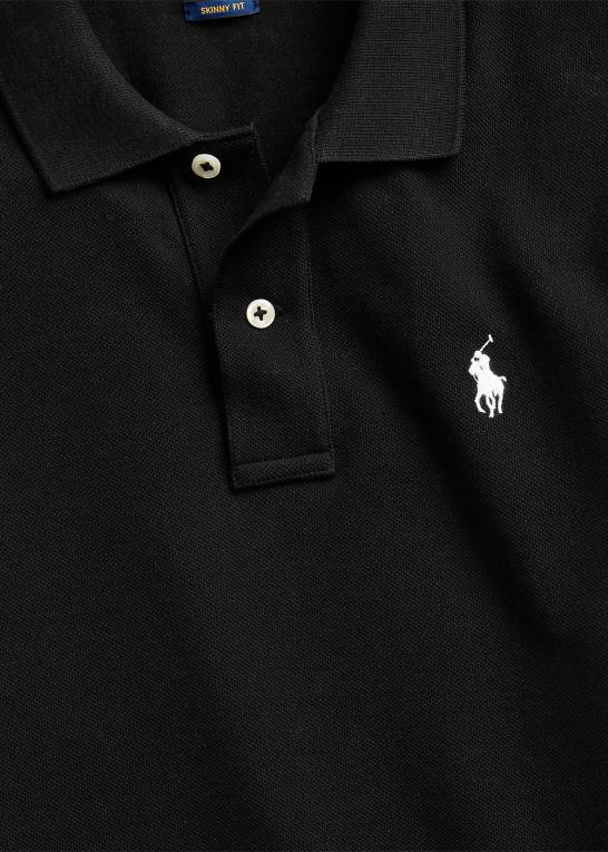 sort Kvinder Ralph Lauren klassisk pasform mesh poloshirt Z426B9241