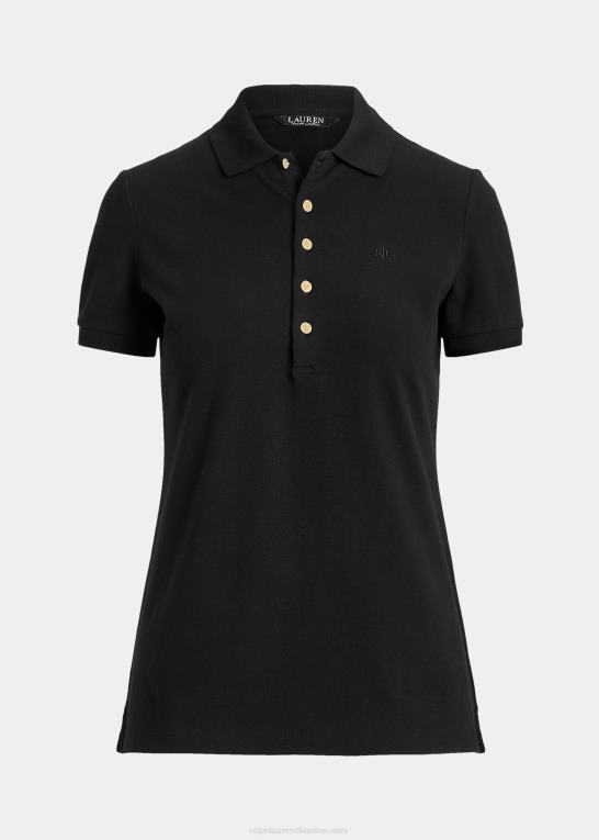 sort Kvinder Ralph Lauren pique poloshirt Z426B4016
