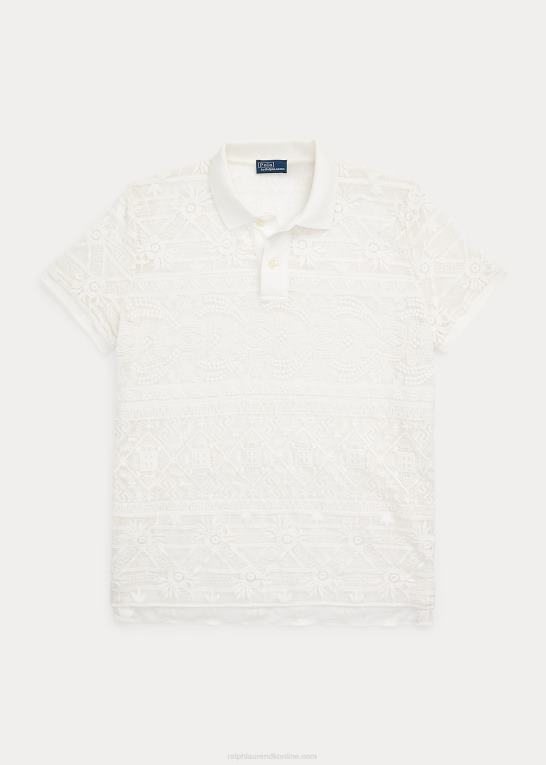 trofæ creme Kvinder Ralph Lauren poloshirt med geometrisk blonde Z426B2923