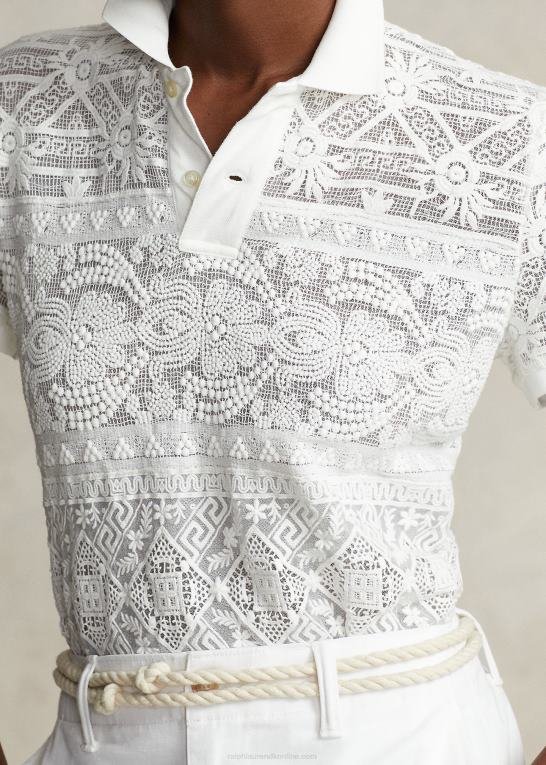 trofæ creme Kvinder Ralph Lauren poloshirt med geometrisk blonde Z426B2923