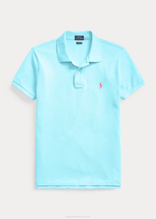 turkis nova Kvinder Ralph Lauren klassisk pasform mesh poloshirt Z426B9229