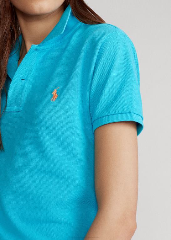 vig blå Kvinder Ralph Lauren klassisk pasform mesh poloshirt Z426B9230